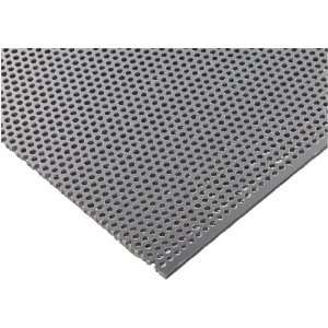PVC Perforated Sheet, Gray, 1/8 Round Perforations, 0.1875 Center 