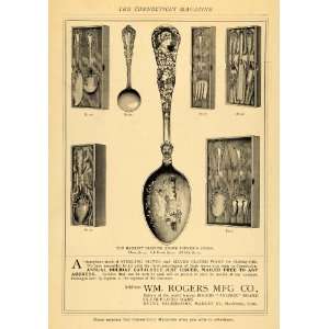  1899 Ad Harriet Beecher Stowe Silver Spoon Wm Rogers Uncle 