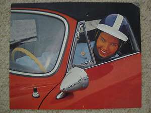 1967 Porsche 356 Cabriolet Showroom Advertising Poster RARE Awesome 