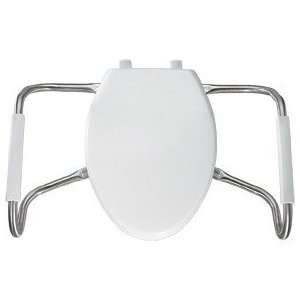 Bemis MA2100T Elongated Toilet Seat w/ Stainless Steel Safety Side 
