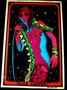 Vintage Heavy Metal~BLACKLIGHT 1973~ALICE COOPER~Poster  