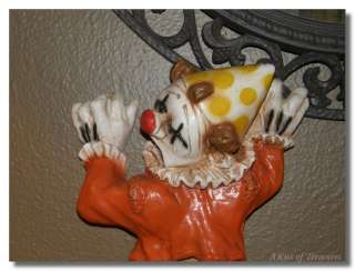 Vintage 1974 Universal Statuary Clown Wall Placques  