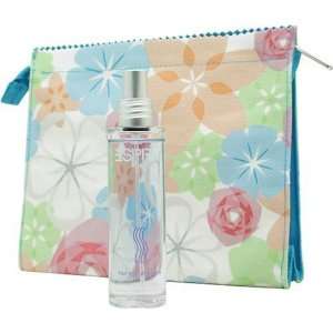   For Women, Set edt Spray, 1.7 Ounce Bottle & Flower Print Pouch Bag