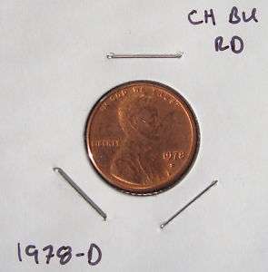 1978 D Lincoln Memorial One Cent Penny Small Cent BU  