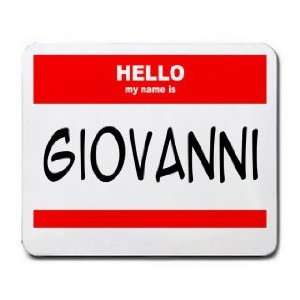  HELLO my name is GIOVANNI Mousepad