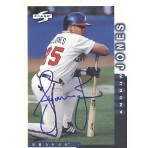  Andruw Jones Atlanta Braves Autographed / Signed 1997 Score 