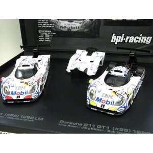 Porsche 911 GT1 #25 & #26 2 Cars Set 1998 Le Mans 1/43 