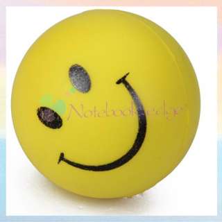 Smiley Face Stress Relief Reliever Squeeze Ball Toy PVC  