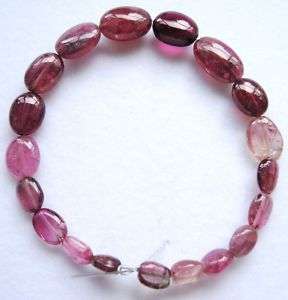 27.5ct RADIANT PINK TOURMALINE OVAL BEADS TO 11MM  