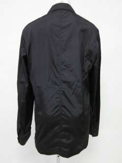 AUTH PRADA Black Windbreaker Light Jacket Coat Sz Xs  