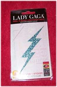 LADY GAGA Sparkling Lightning Bolt Sticker  