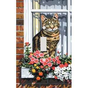  Cat in the Window Decorative Switchplate Cover