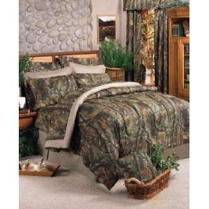  Realtree Hardwoods Camo 8 Pc Queen Bed in Bag Comforter 