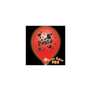  Fiesta Theme White Balloons Red Lights (10 Pack) Health 