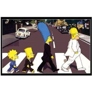   Large) SIMPSONS (Beatles Spoof) Crossing Abbey Road 