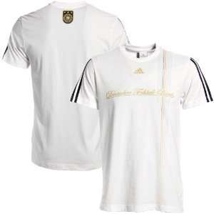  adidas Germany White World Cup Soccer T shirt Sports 