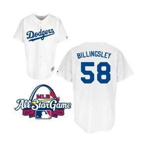  Los Angeles Dodgers Replica Chad Billingsley Home Jersey w 