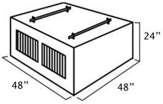   UWS DB 4848 48 Southern 2 Door Deep Dog Box with Divider Automotive