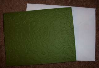 10 CHRISTMAS EMBOSSED CARDS KIT DEARLY W/ ENVELOPES  