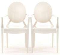 KARTELL LOUIS GHOST 4 sedie nuove chair design Philippe Starck NUOVE 
