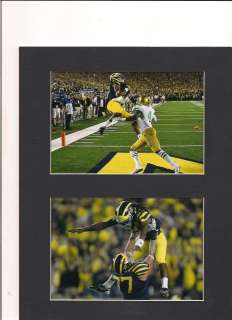   MICHIGAN WOLVERINES VS. NOTRE DAME 2011 MATTED GAME PHOTOS #2  