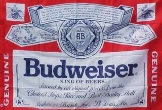 BEER Boat flag Large 3x5 party flag NEW Budweiser INDOOR OR OUT 