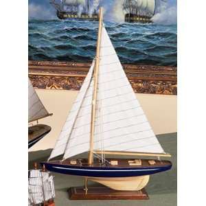  Benzara 84592 Blue Large Wood Sail Boat Toys & Games