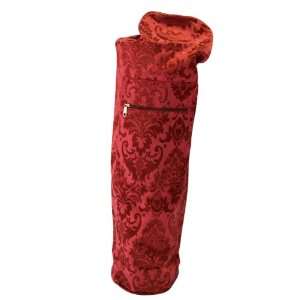   Scarlet Red Smooth Jacquard Zippered Mat Bag
