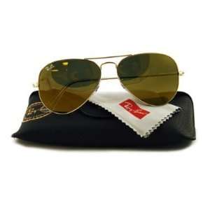 Ray Ban RB3025 W3274 Aviator/Gold Frame/Crystal Gold Mirror Lens 55mm 