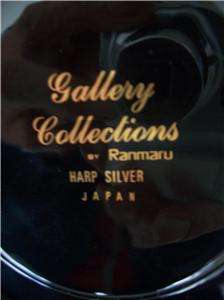 RANMARU GALLERY COLLECTIONS SAUCER HARP SILVER JAPAN  