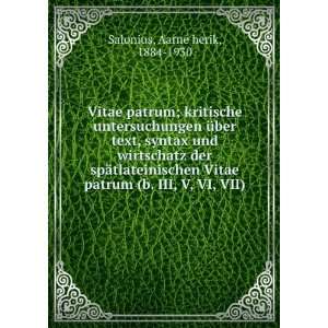   patrum (b. III, V, VI, VII) Aarne herik, 1884 1930 Salonius Books