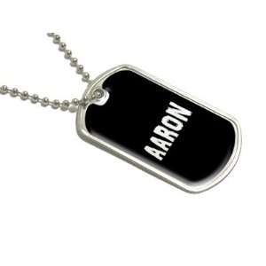  Aaron   Name Military Dog Tag Luggage Keychain Automotive