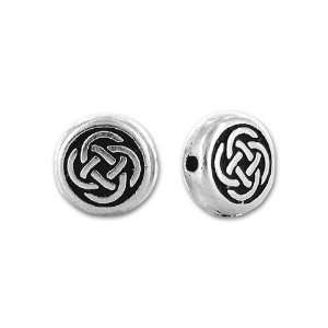  Antique Silver Small Celtic Circle Bead Arts, Crafts 