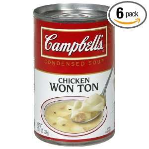 Campbells Won Ton Condensed Soup, 10.5000 ounces (Pack of6)