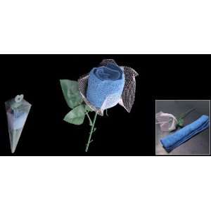   Wraped Blue Towel Shape Rose Flower for Girl Friends