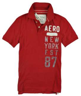   mens embroidered AERO New York Est 87 polo shirt   Style #2047  