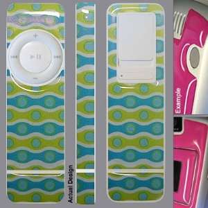 Ipod Shuffle Green Wavy Dots Gel Skin