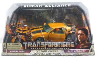 Hot Transformers Rotf Movie Bumblebee & Sam Human Alliance Figure Doll 