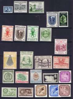 Colombia nice lot of different mounted mint stamps 5 scans  