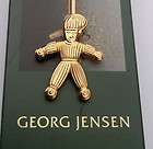 Georg Jensen Christmas Candlehold​er PIXIE Gold plated N​.