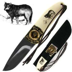   Whetstone Incredible Stainless Wolf Hunting Knife 8 in