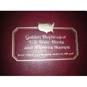  Golden Replicas of U.S. State Birds and Flowers Stamps 