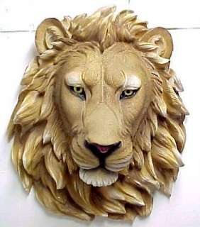 African Lion Head Mount Wall Statue Bust Leo  