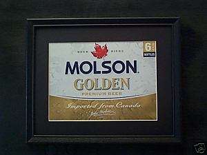 MOLSON GOLDEN NEW STYLE BEER SIGN #382  