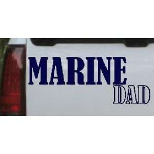 Navy 16in X 6.1in    Marine Dad Military Car Window Wall Laptop Decal 
