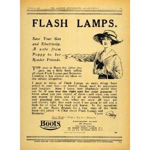  1918 Ad Poppy Flash Lamps Boots Chemists 182 Regent Street 