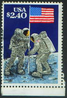 US 1989 #2419 $2.40 20th Anniv Moon Landing used  