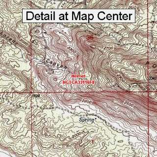   Topographic Quadrangle Map   Hemet, California (Folded/Waterproof