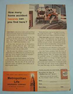 1959 Vintage METROPOLITAN LIFE Insurance Co. 50s Ad  