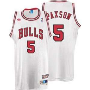  Men`s Chicago Bulls #5 John Paxson White Swingman Jersey 